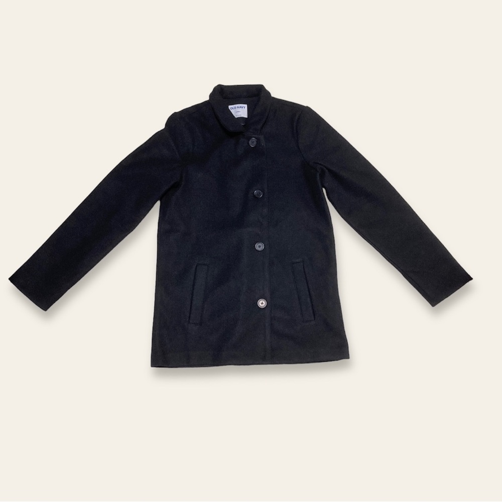 NWT Old Navy Soft-Brushed Button-Front Car Coat Size S Tall
